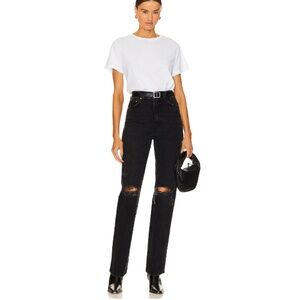 GRLFRND Black Straight Leg Jeans